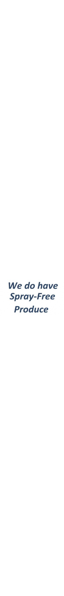 spray free produce
